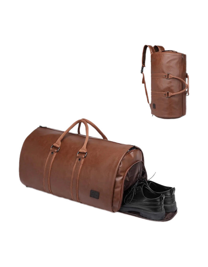 Folding travel duffel bag - Brown