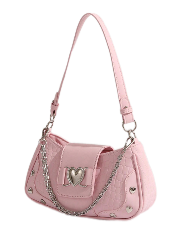 Pink heartfelt chic y2k bag