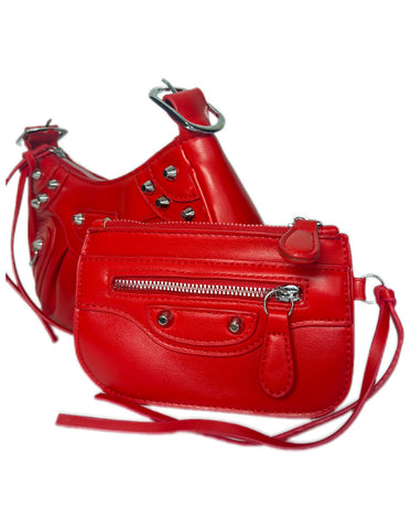 Lucca y2k cross body bag - Red