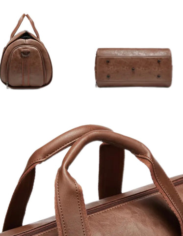 Folding travel duffel bag - Brown