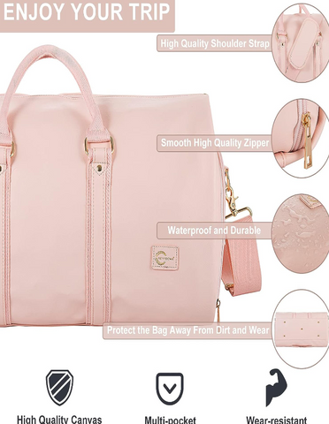 Folding travel duffel bag - Pink