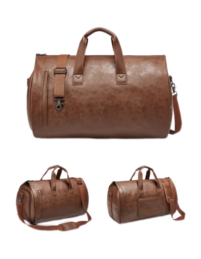 Folding travel duffel bag - Brown