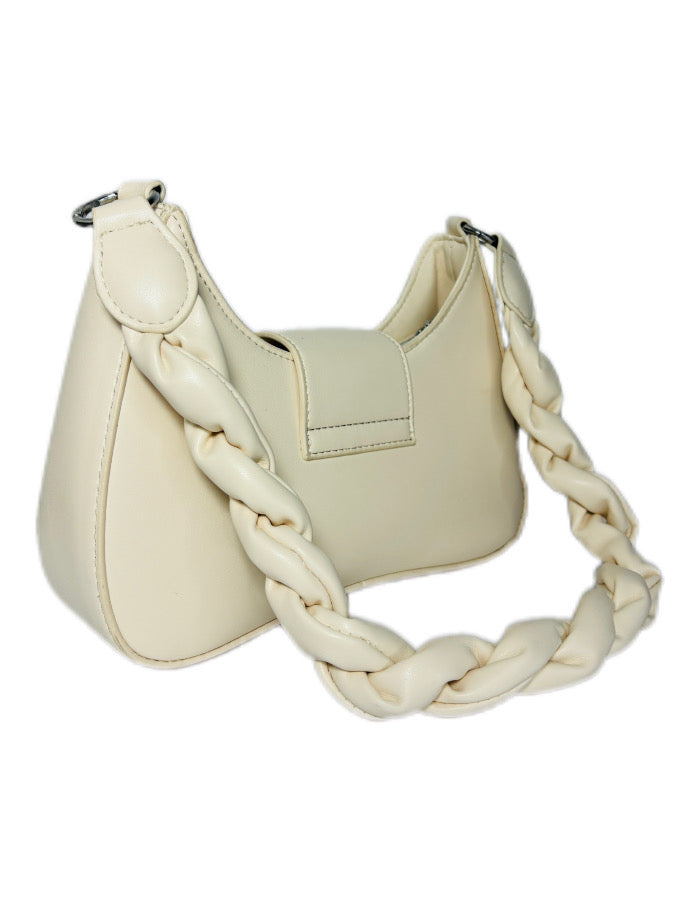 Twist shoulder bag - White