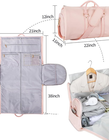 Folding travel duffel bag - Pink