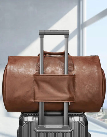 Folding travel duffel bag - Brown