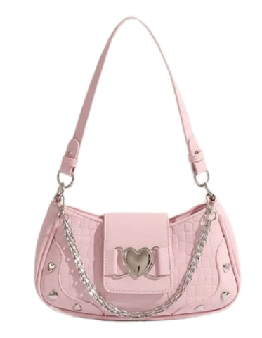 Pink heartfelt chic y2k bag