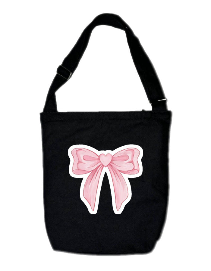 PINK BOW TOTE BAGS