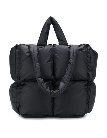 The Puffer Square tote bag -black